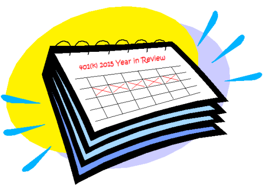 401k 2015 Year in Review calendar graphic